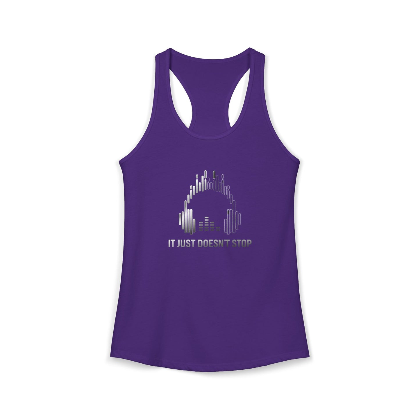Women's Ideal Racerback Tank - Silver Steel