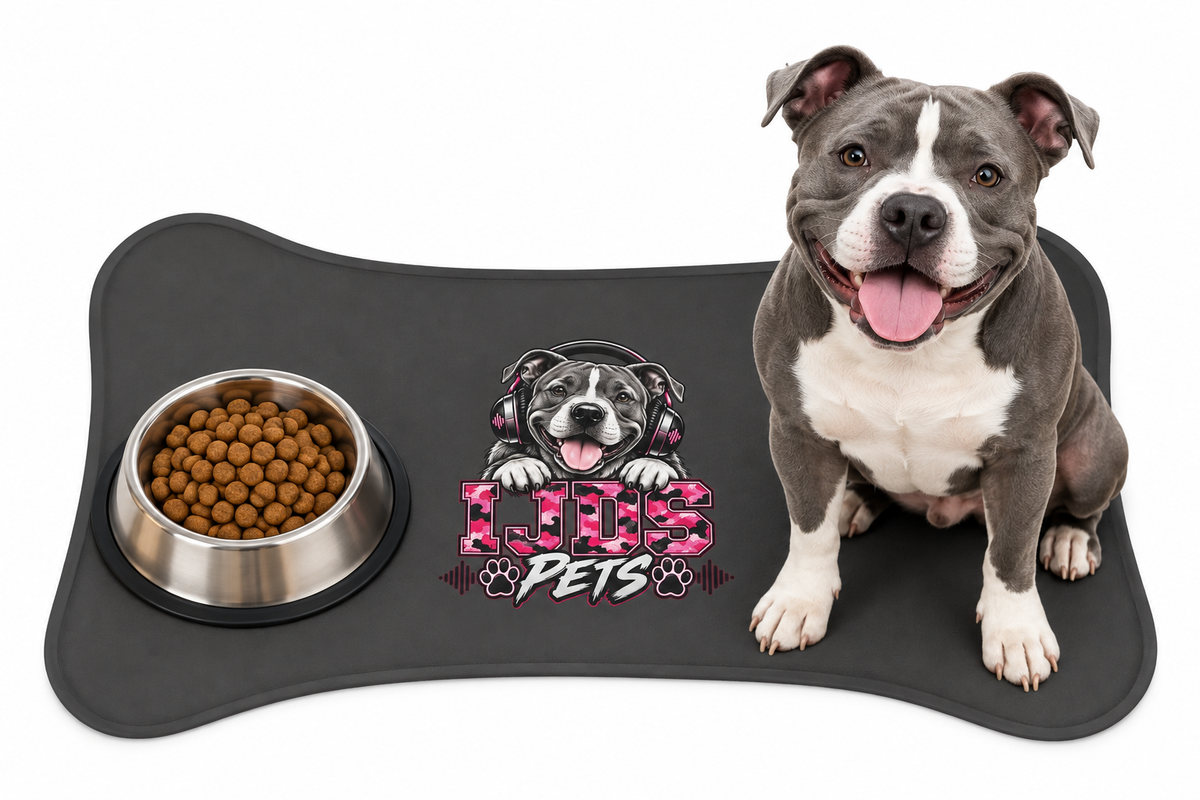 IJDS Pets - Beats & Treats | Pink Camo Feeding Mat