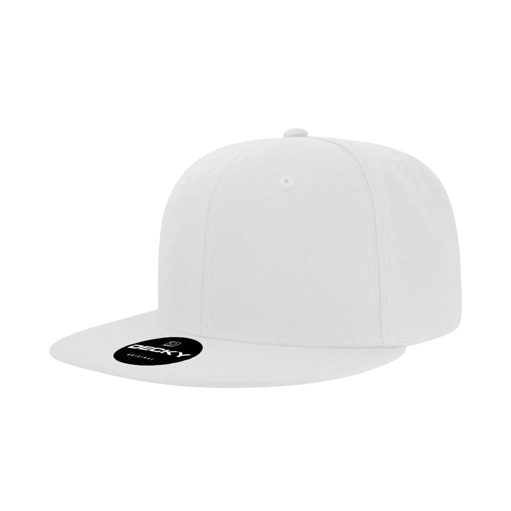Decky 3500 Flat Bill Snapback - White