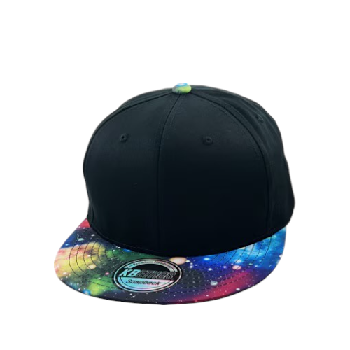 Kbethos Galaxy Brim Snapback - Black