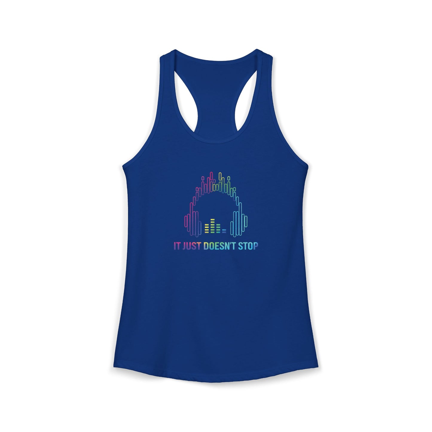 Women's Ideal Racerback Tank - Prism Pulse Pixel