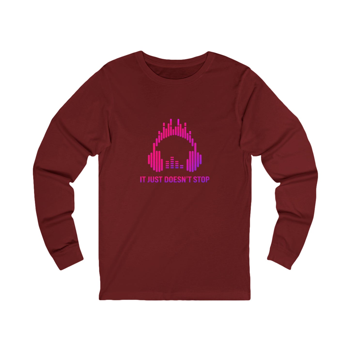 Unisex Jersey Long Sleeve Tee - Pink Energy