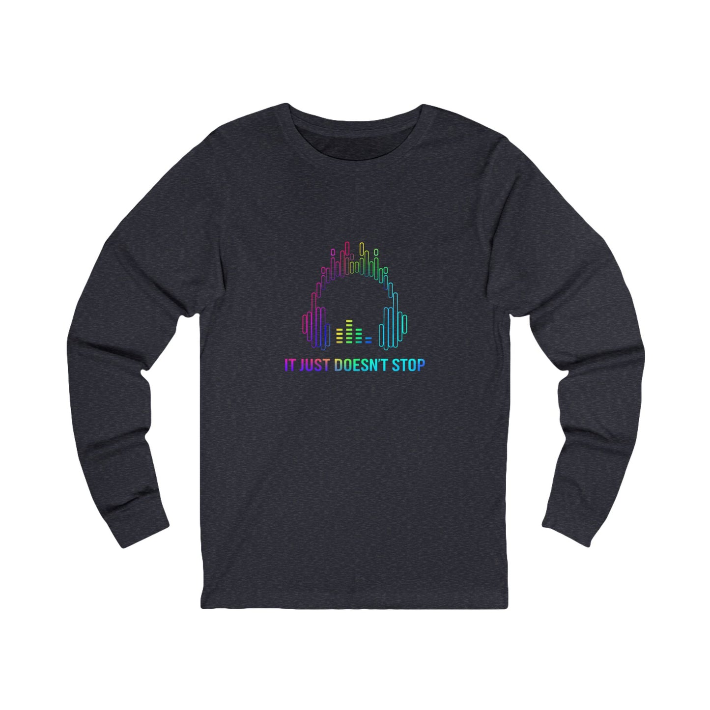 Unisex Jersey Long Sleeve Tee - Prism Pulse Pixel