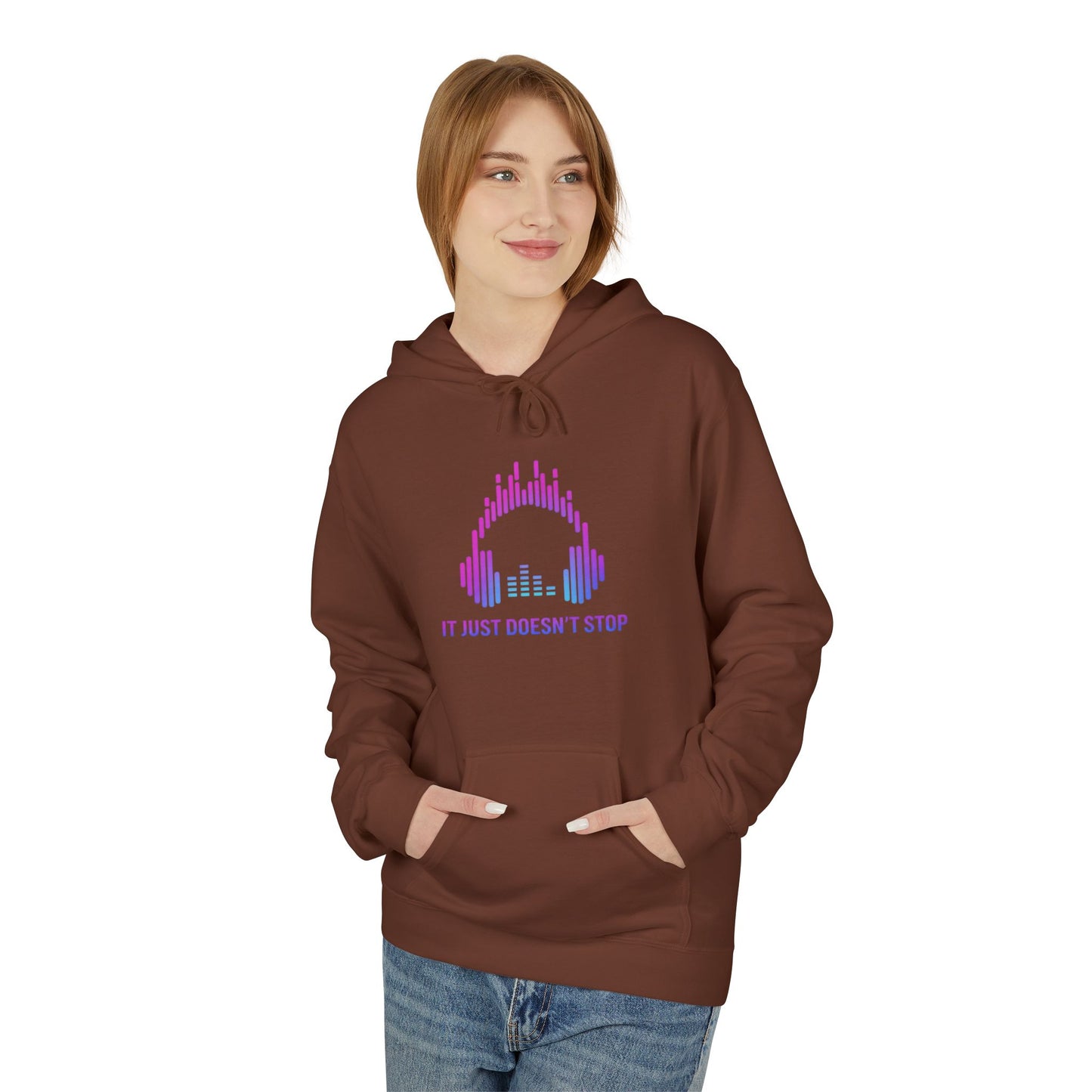 Unisex Midweight Softstyle Fleece Hoodie - Electric Violet