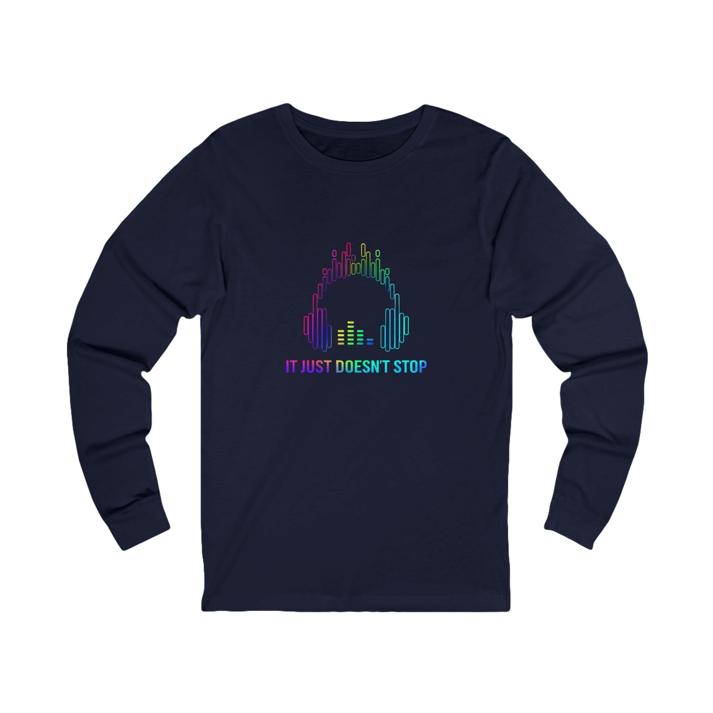 Unisex Jersey Long Sleeve Tee - Prism Pulse Pixel