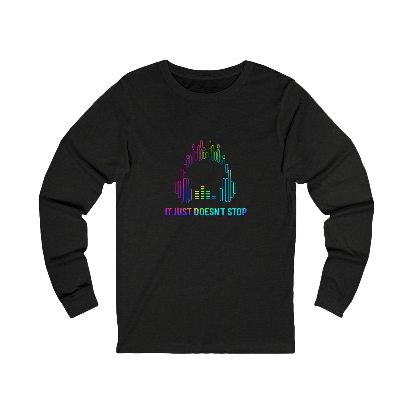 Unisex Jersey Long Sleeve Tee - Prism Pulse Pixel