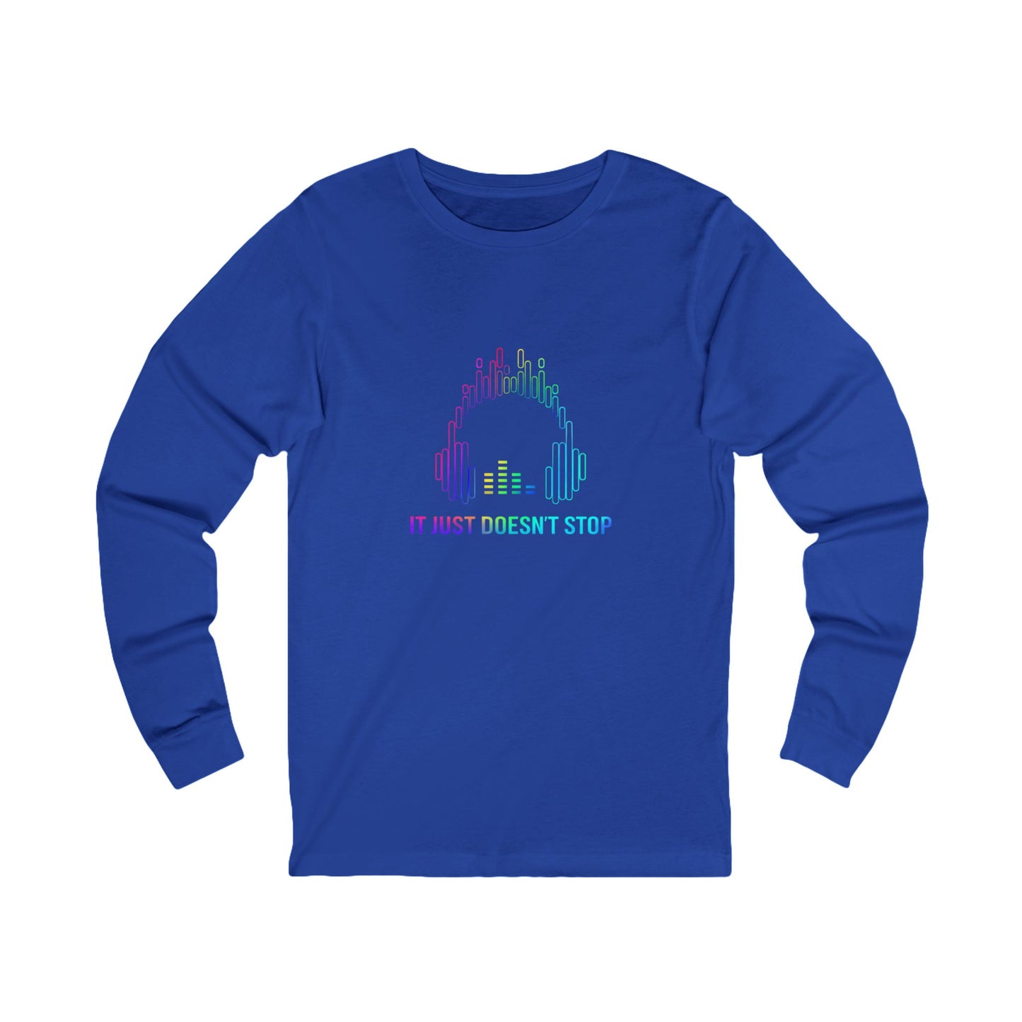 Unisex Jersey Long Sleeve Tee - Prism Pulse Pixel