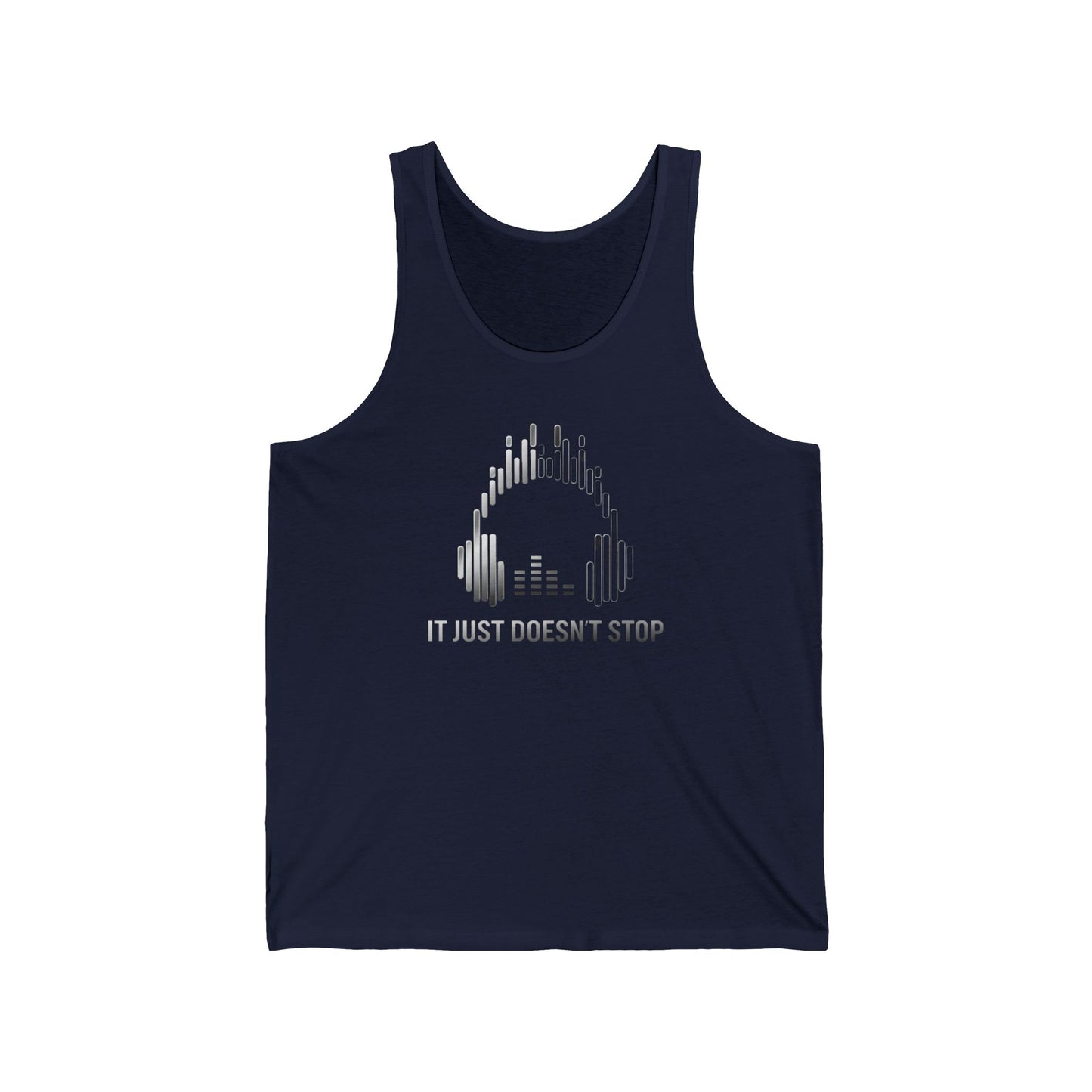 Unisex Jersey Tank - Silver Steel
