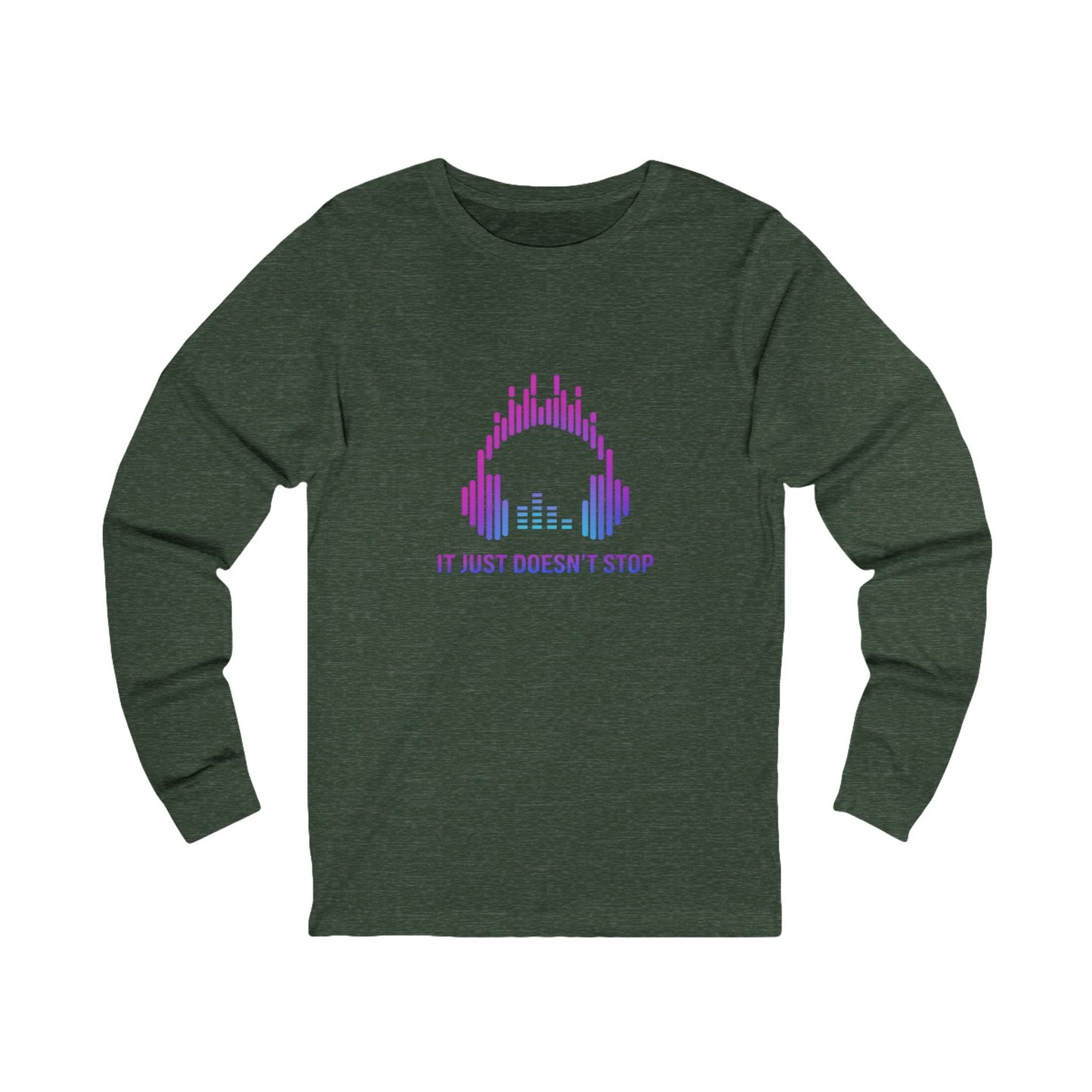 Unisex Jersey Long Sleeve Tee - Electric Violet