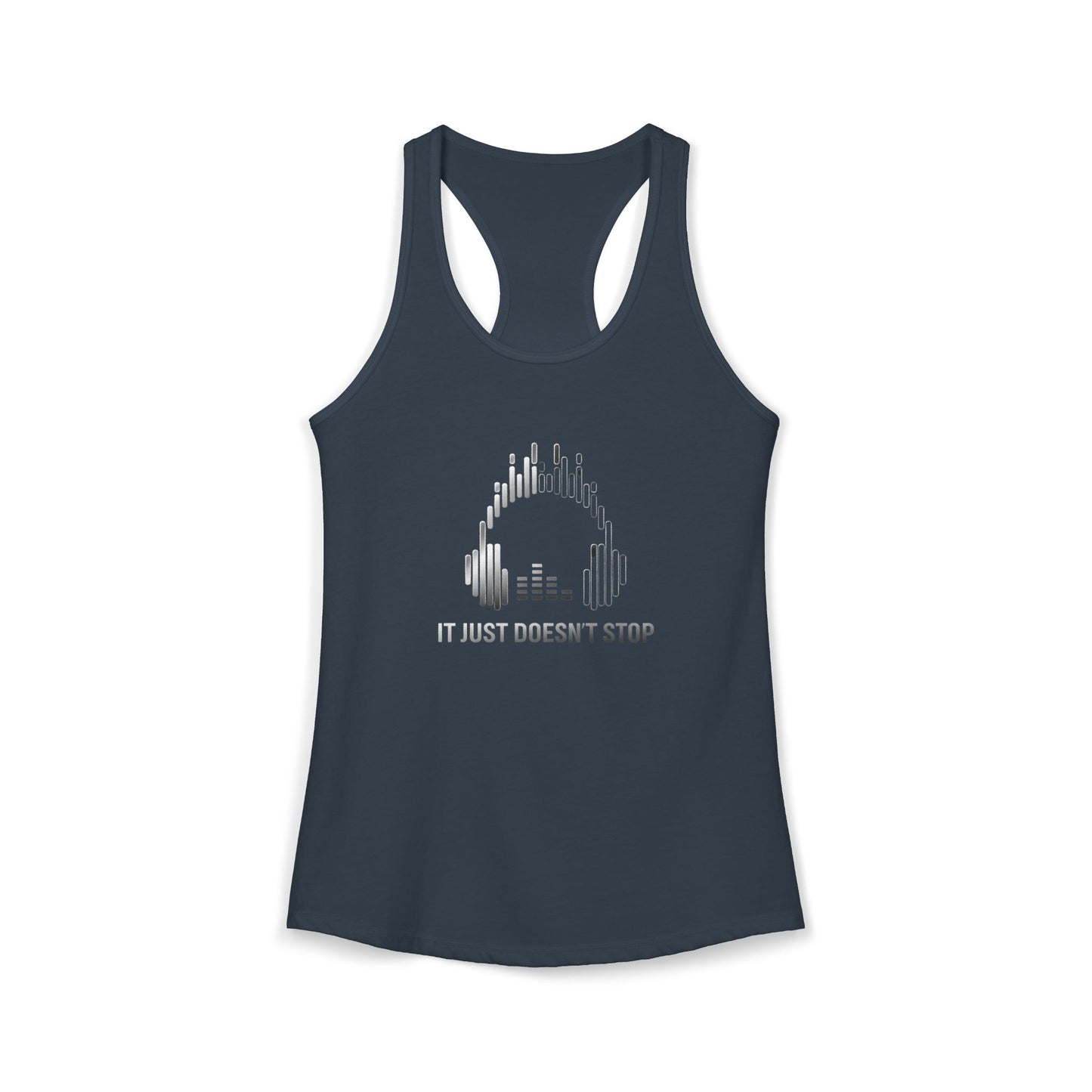 Women's Ideal Racerback Tank - Silver Steel
