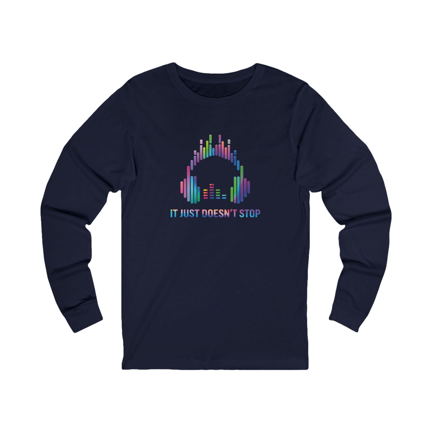 Unisex Jersey Long Sleeve Tee - Neon Spectrum