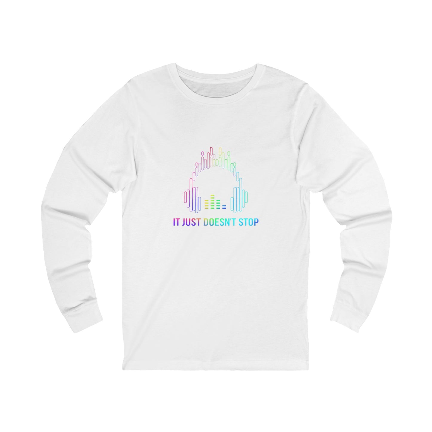 Unisex Jersey Long Sleeve Tee - Prism Pulse Pixel