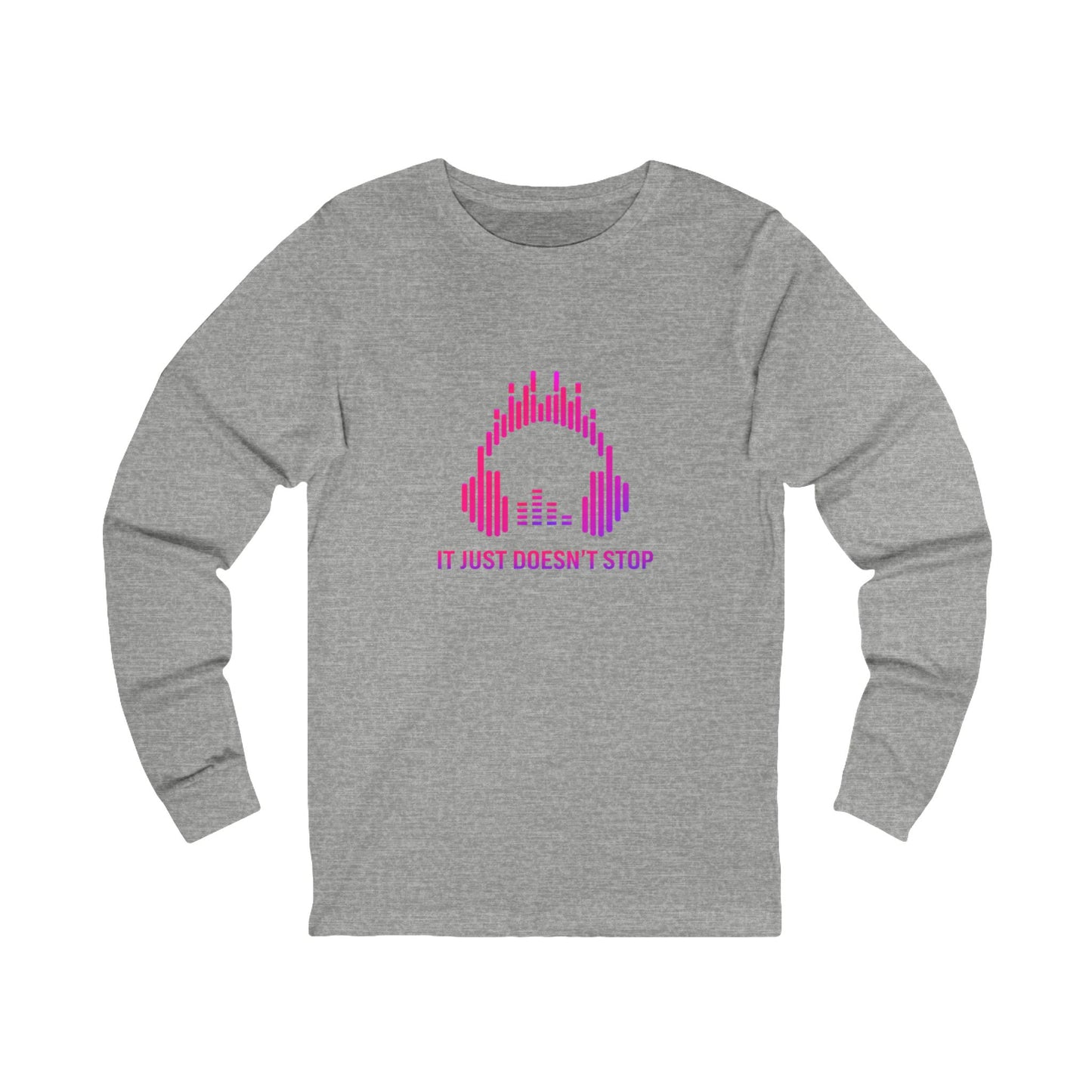 Unisex Jersey Long Sleeve Tee - Pink Energy