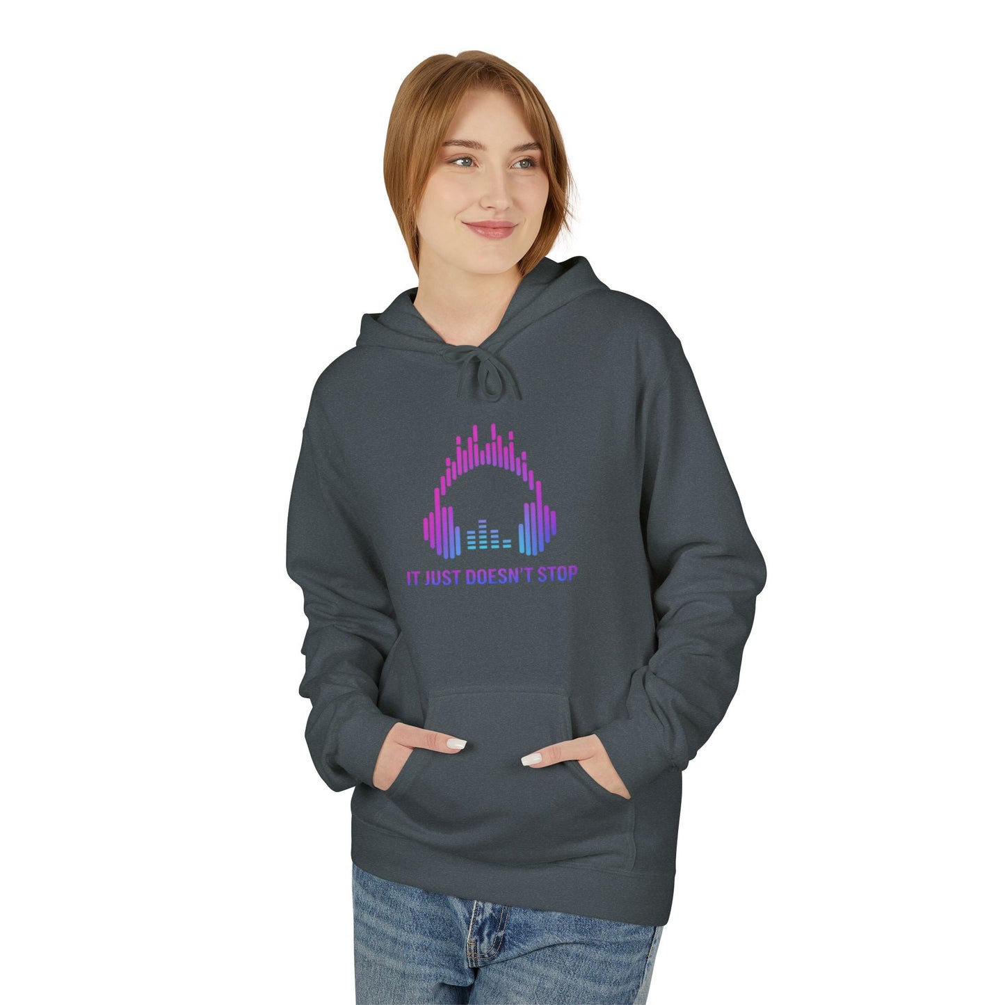 Unisex Midweight Softstyle Fleece Hoodie - Electric Violet