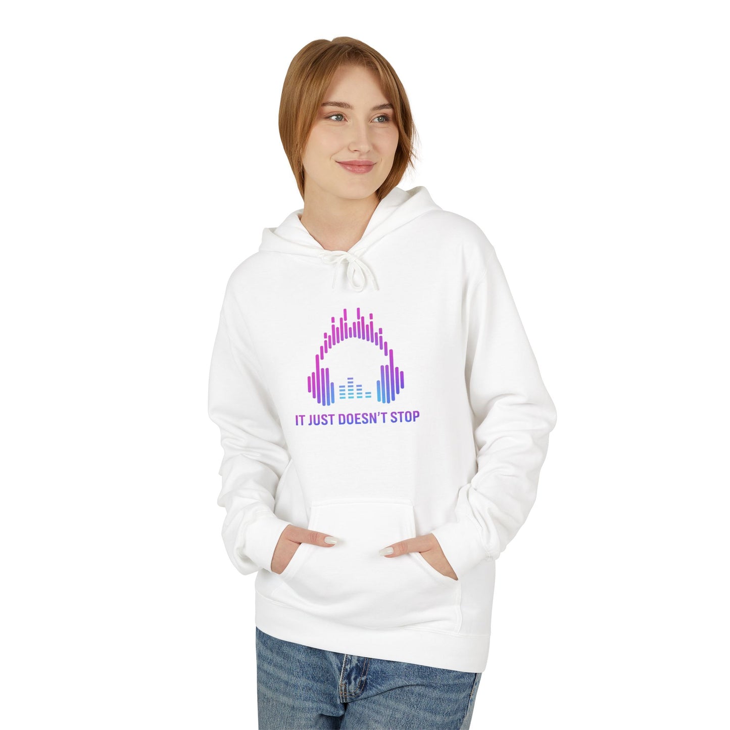 Unisex Midweight Softstyle Fleece Hoodie - Electric Violet