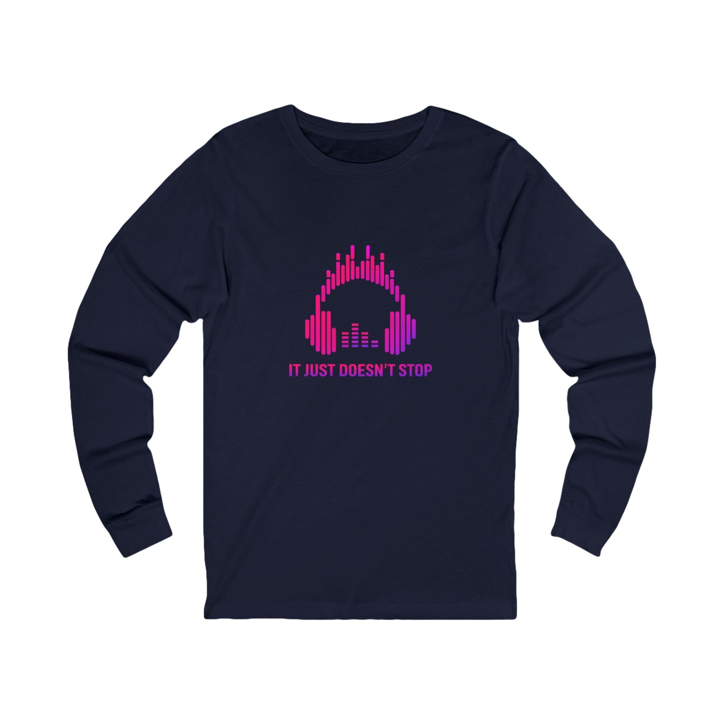Unisex Jersey Long Sleeve Tee - Pink Energy