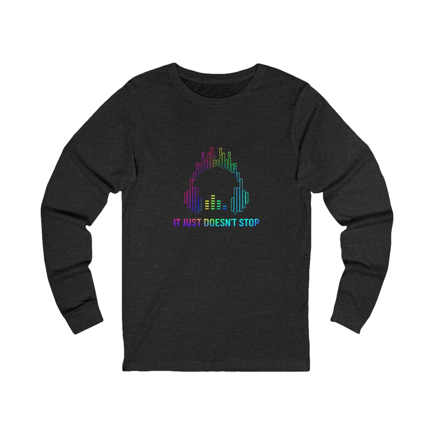 Unisex Jersey Long Sleeve Tee - Prism Pulse Pixel