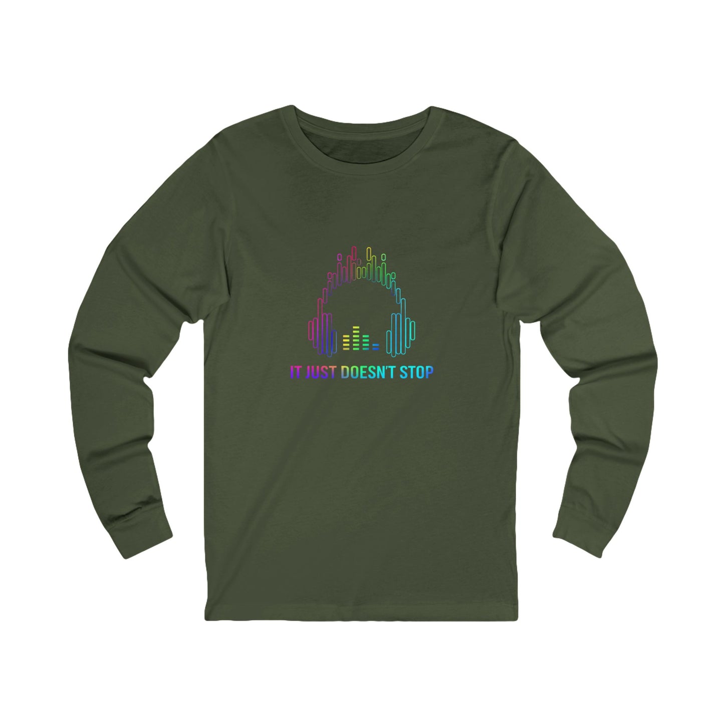 Unisex Jersey Long Sleeve Tee - Prism Pulse Pixel