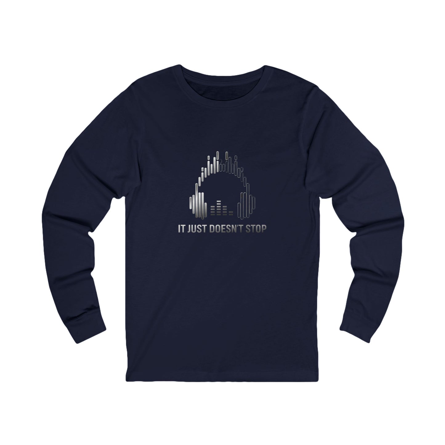 Unisex Jersey Long Sleeve Tee - Silver Steel