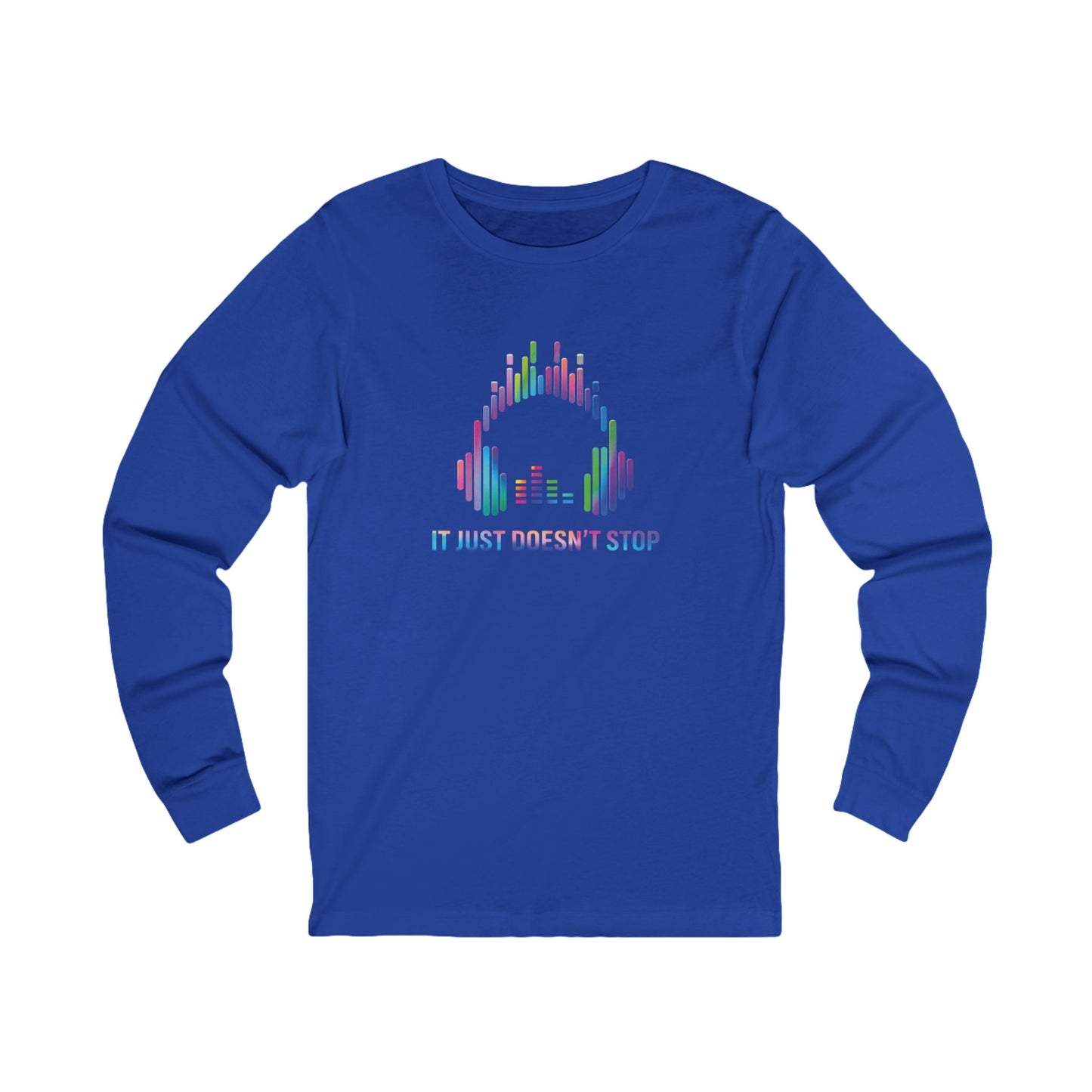 Unisex Jersey Long Sleeve Tee - Neon Spectrum