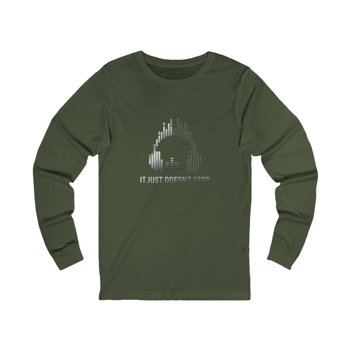 Unisex Jersey Long Sleeve Tee - Silver Steel