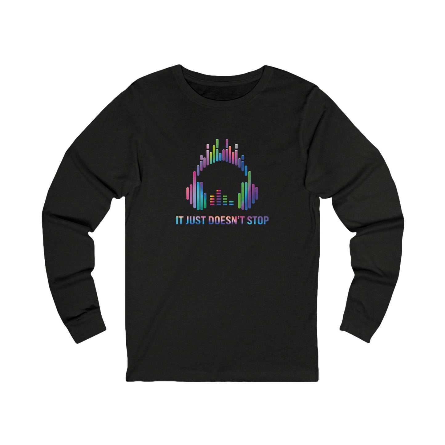 Unisex Jersey Long Sleeve Tee - Neon Spectrum