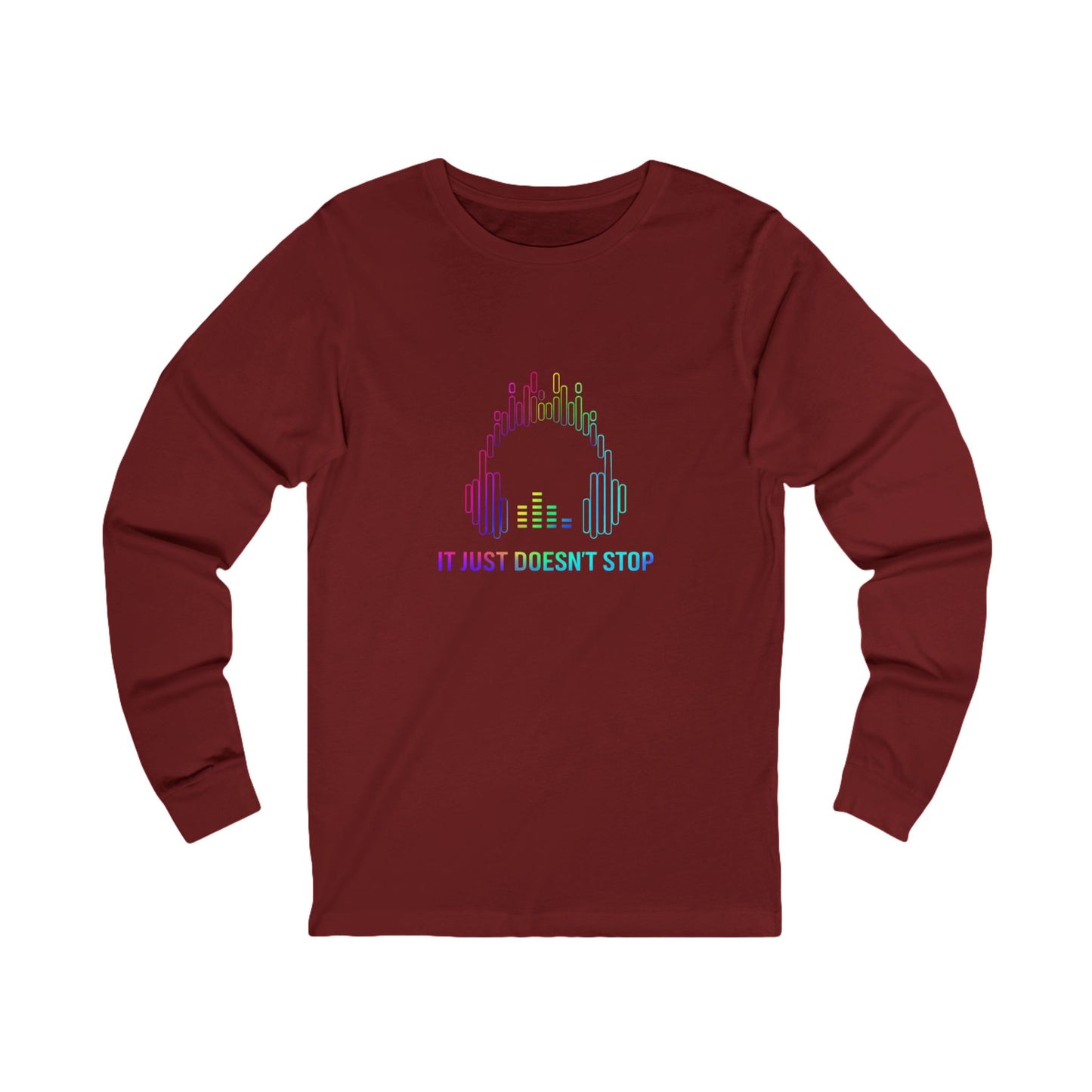 Unisex Jersey Long Sleeve Tee - Prism Pulse Pixel