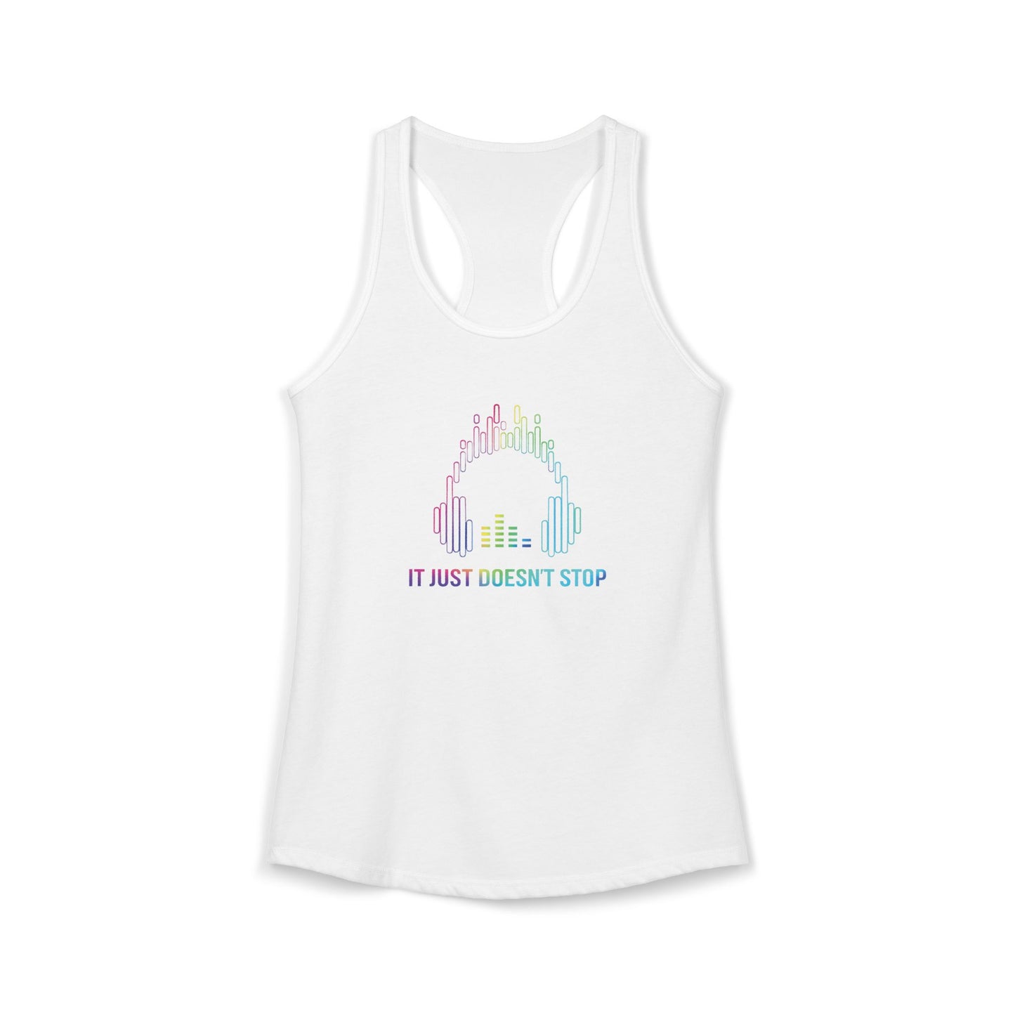 Women's Ideal Racerback Tank - Prism Pulse Pixel