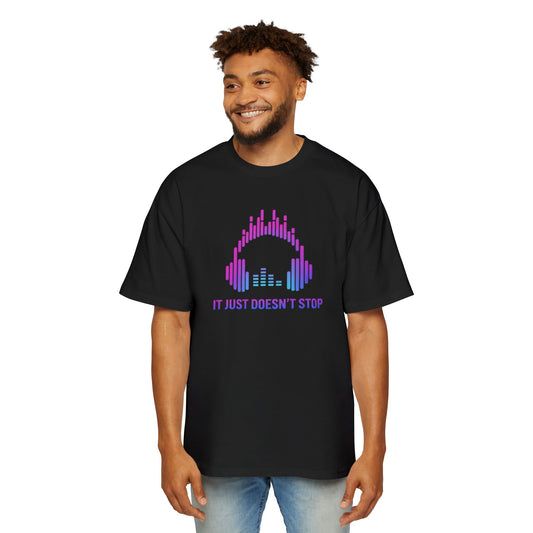 Men's Oversized Tee - Electric Violet