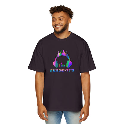 Men's Oversized Tee - Neon Spectrum