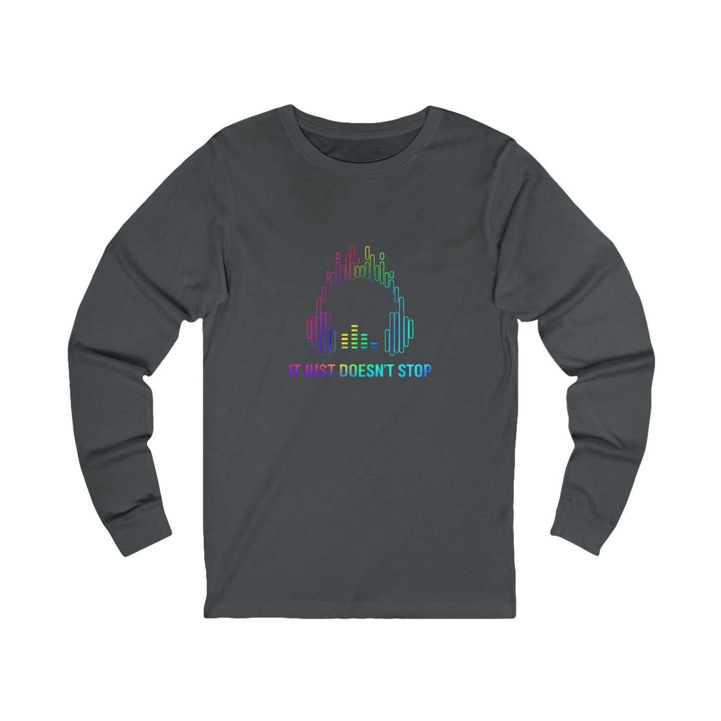 Unisex Jersey Long Sleeve Tee - Prism Pulse Pixel