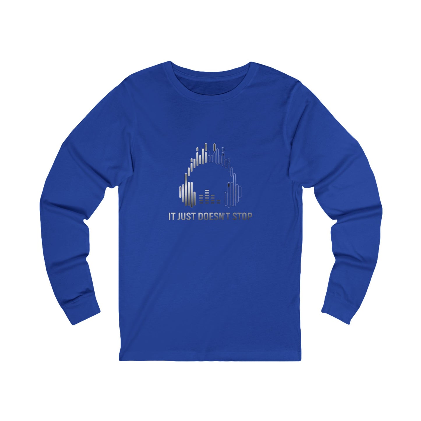 Unisex Jersey Long Sleeve Tee - Silver Steel
