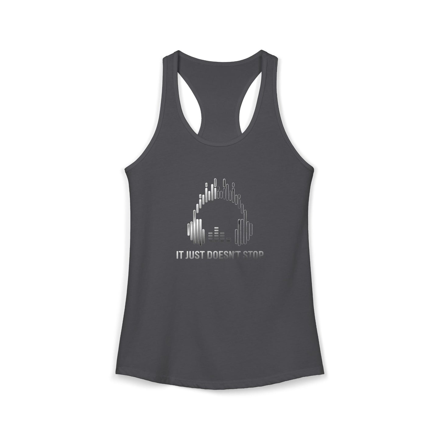 Women's Ideal Racerback Tank - Silver Steel