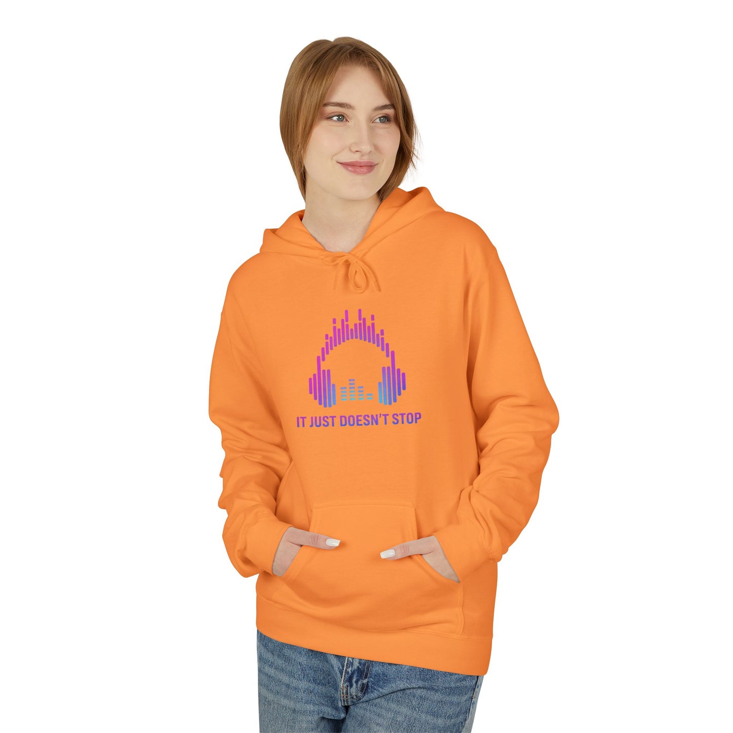Unisex Midweight Softstyle Fleece Hoodie - Electric Violet