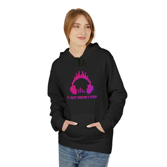 Unisex Midweight Softstyle Fleece Hoodie - Pink Energy