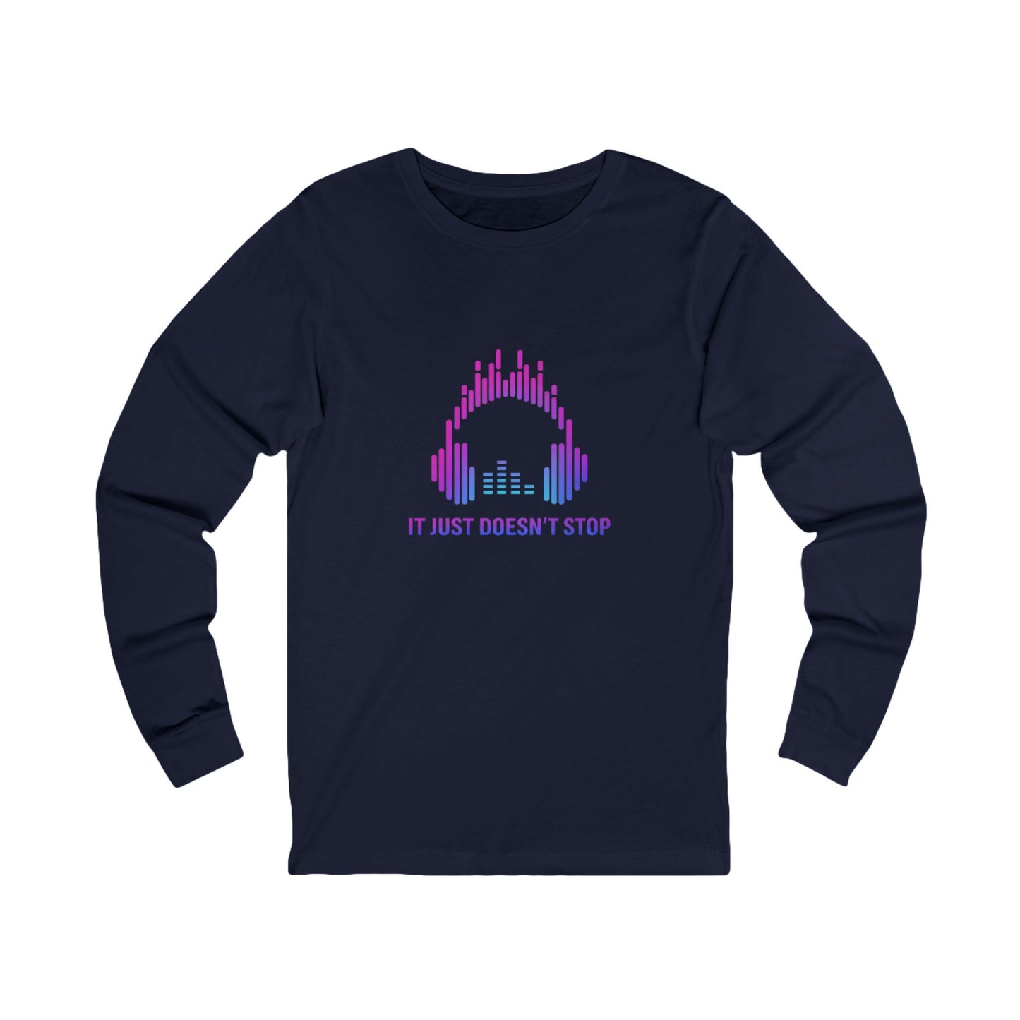 Unisex Jersey Long Sleeve Tee - Electric Violet