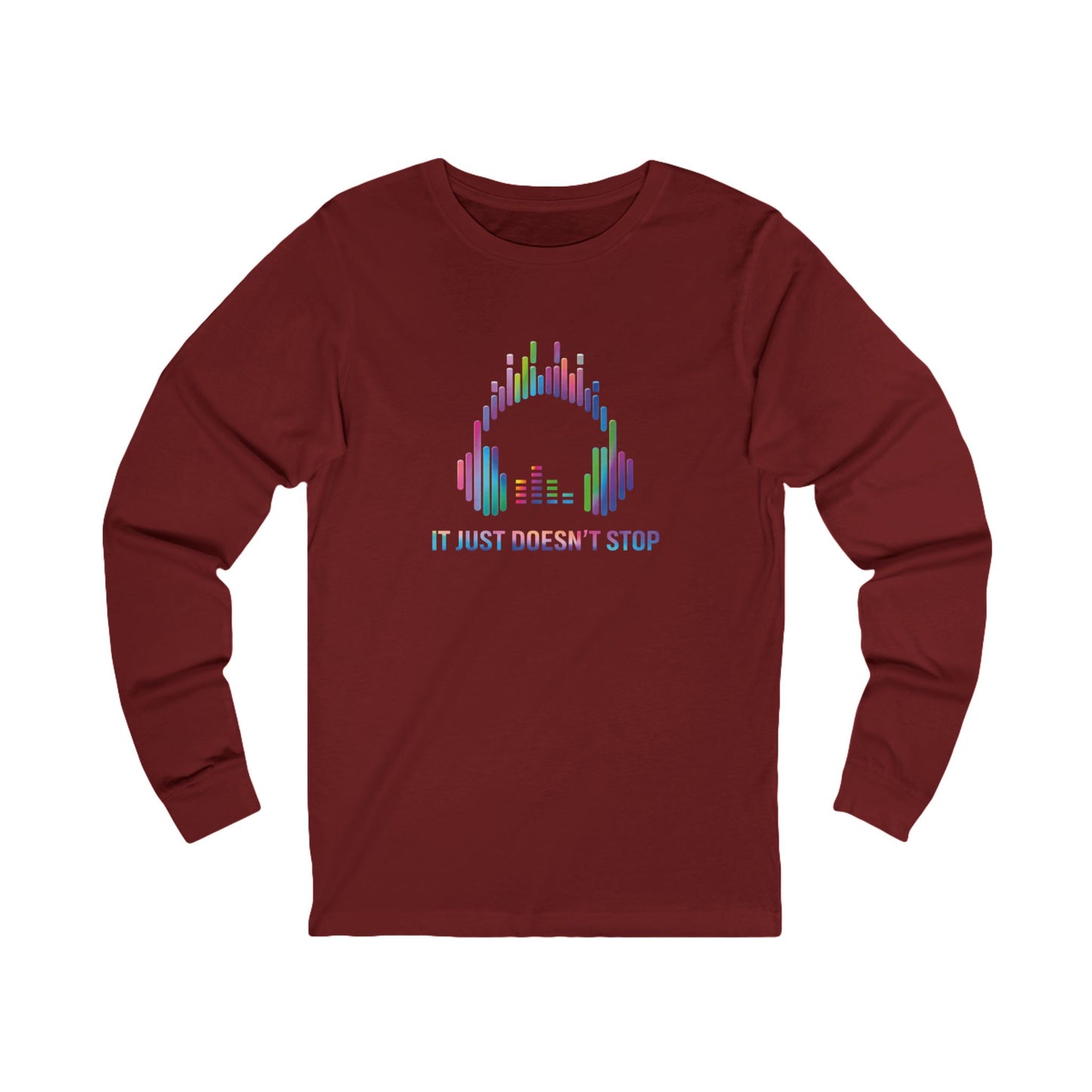 Unisex Jersey Long Sleeve Tee - Neon Spectrum