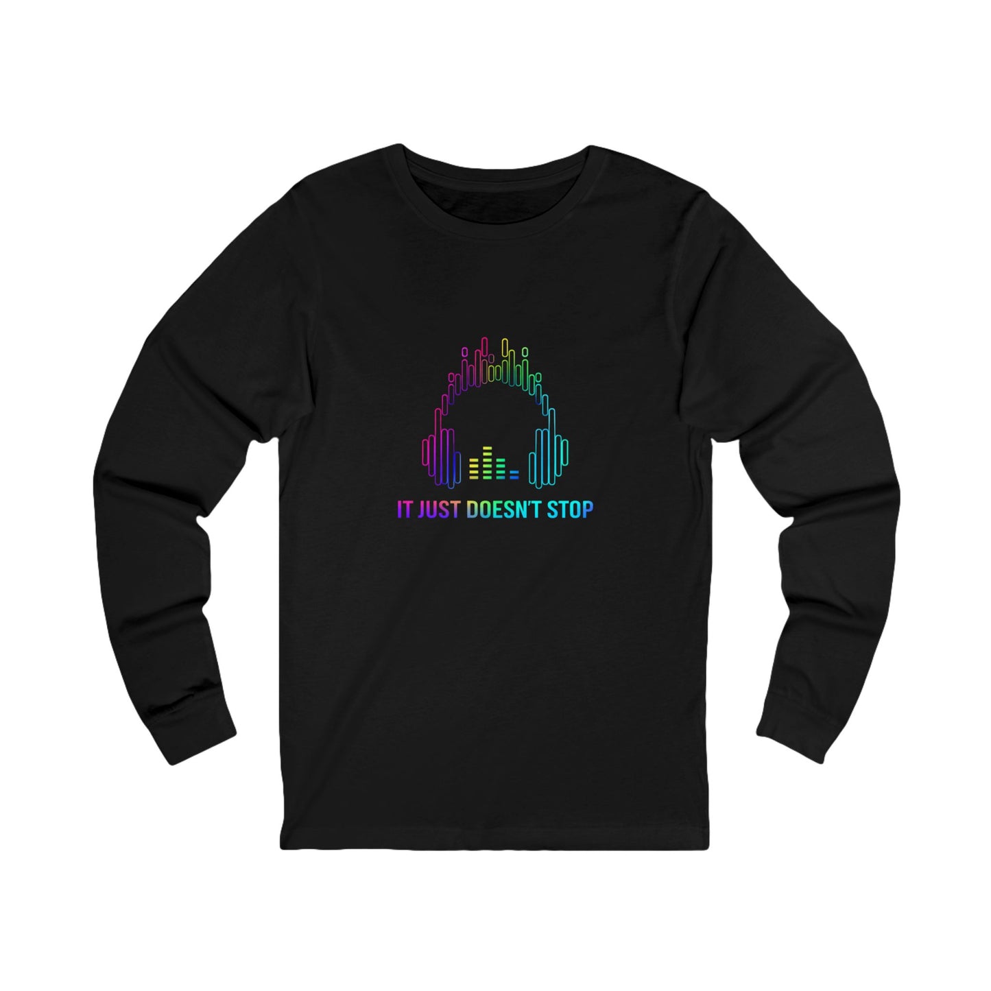 Unisex Jersey Long Sleeve Tee - Prism Pulse Pixel