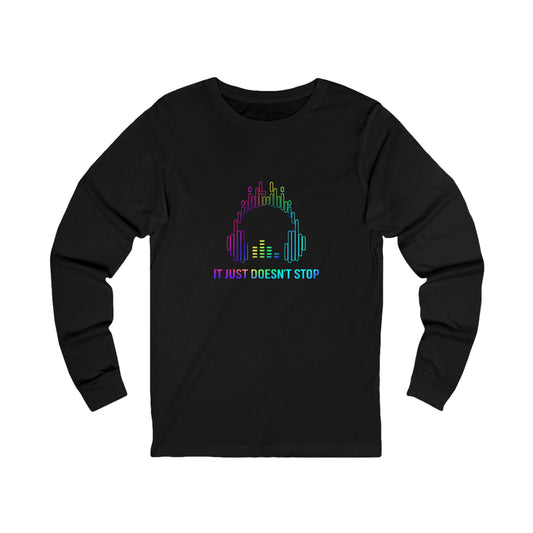 Unisex Jersey Long Sleeve Tee - Prism Pulse Pixel