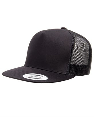 Yupoong 6006 Trucker Hat - Black
