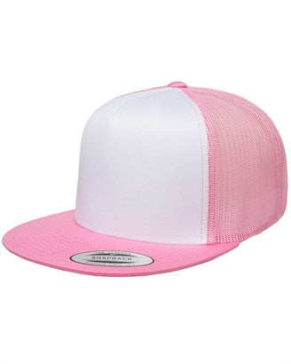 6006 Trucker Hat Pink/White