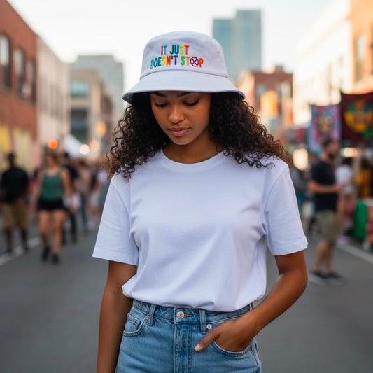 IJDS White Bucket Hat