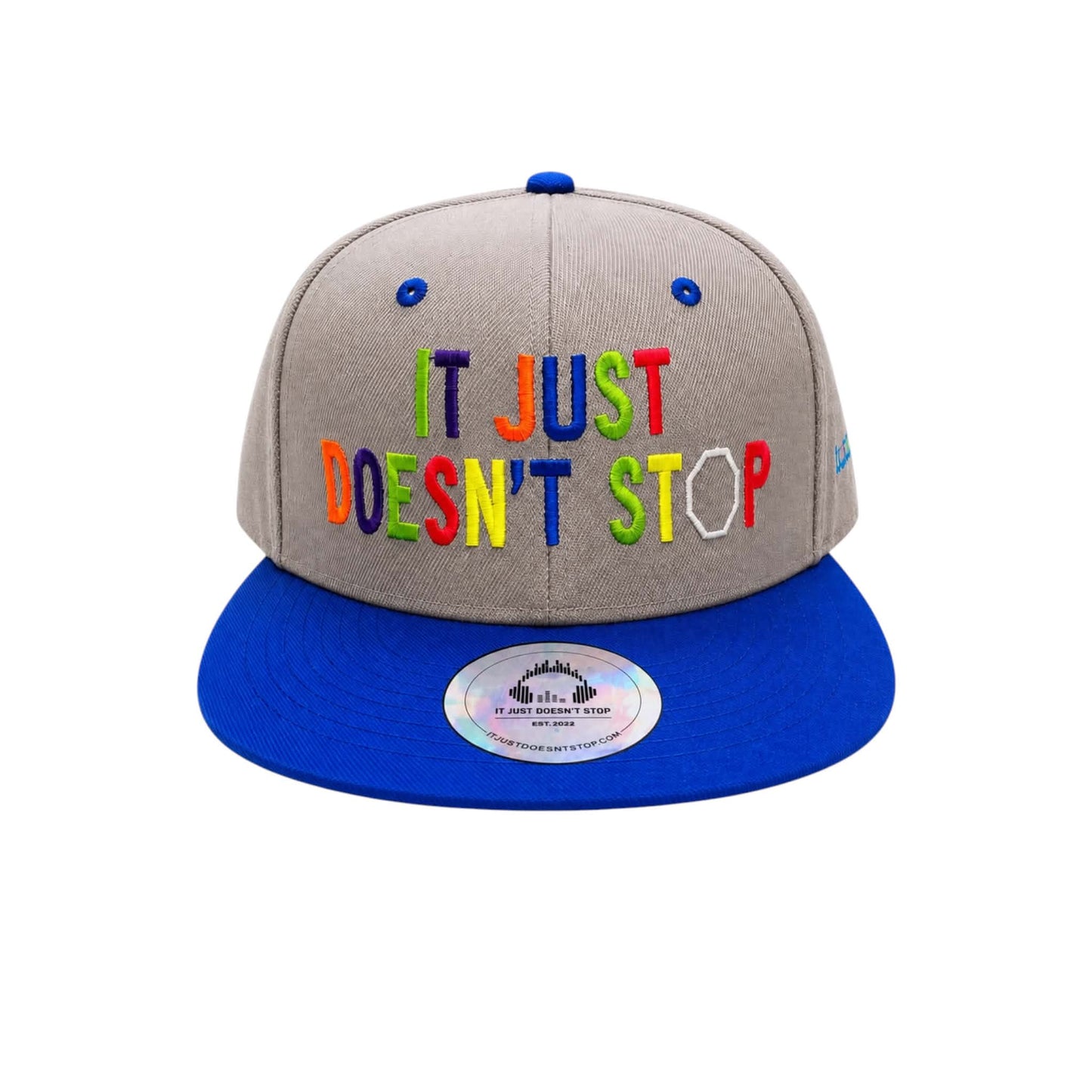 Drop the Bass | Grey & Royal Full Logo