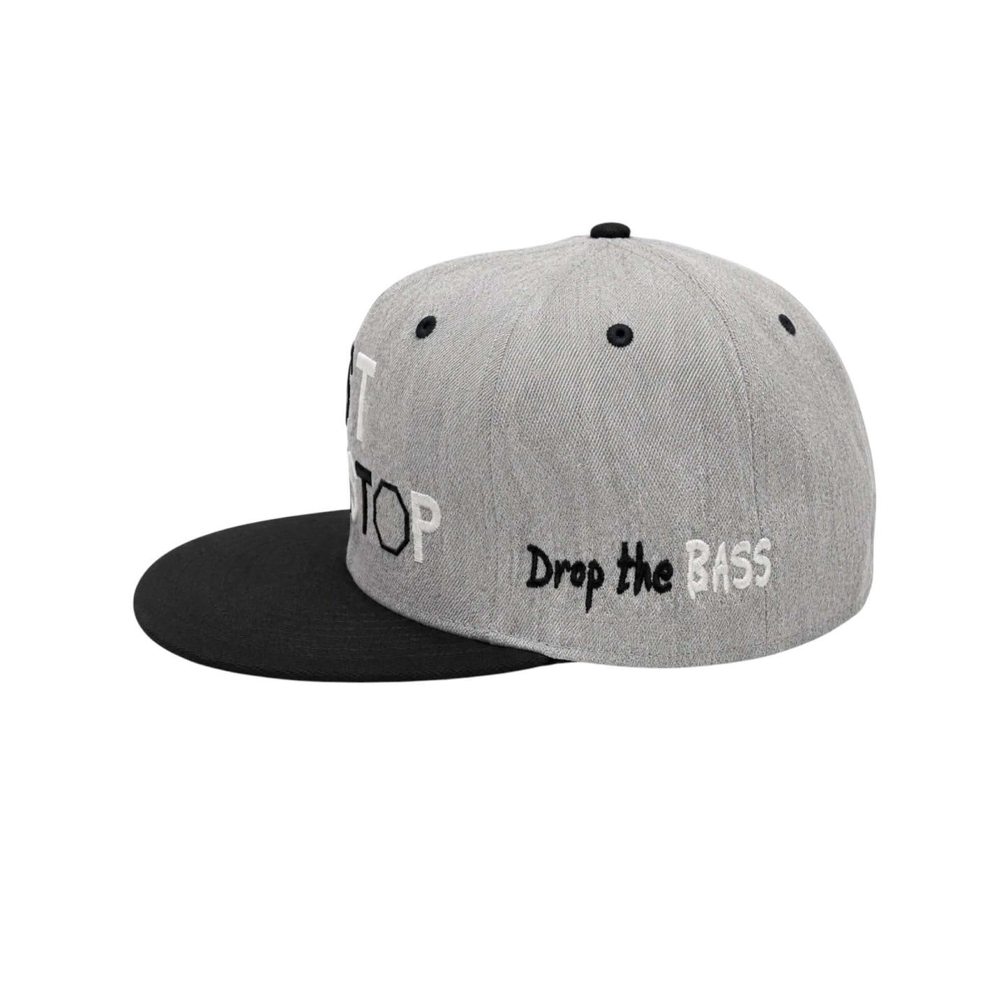 Drop the Bass | Grey & Black Full Logo