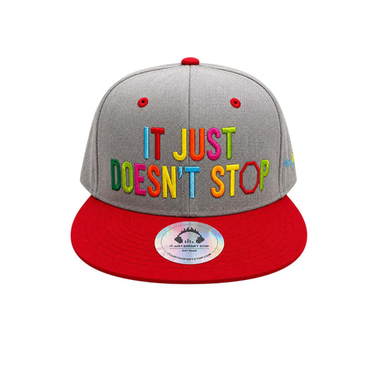 Drop the Bass | Grey & Red Full Logo