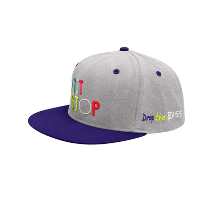 Drop the Bass | Grey & Purple Full Logo