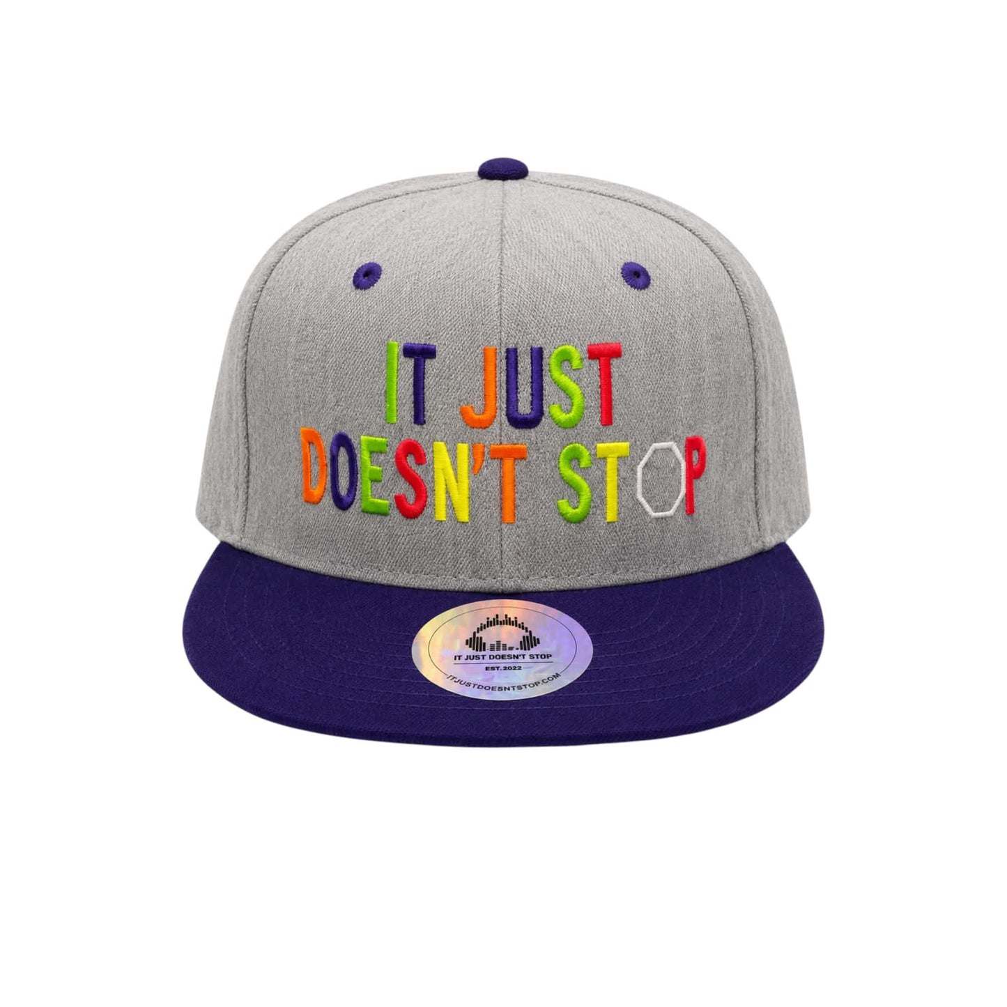 Drop the Bass | Grey & Purple Full Logo