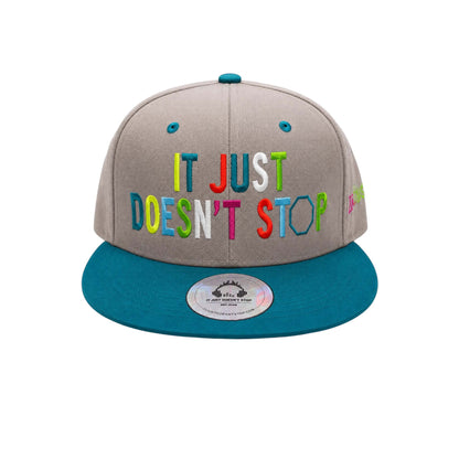 Drop the Bass | Grey & Teal Full Logo