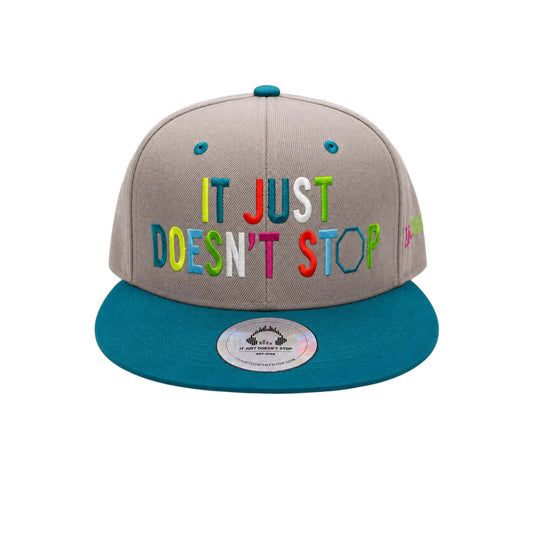 Drop the Bass | Grey & Teal Full Logo
