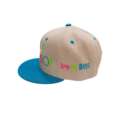 Drop the Bass | Grey & Teal Full Logo
